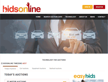 Tablet Screenshot of bidsonline.com.au